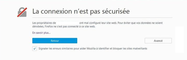 Connexion non sécurisée - HTTPCS