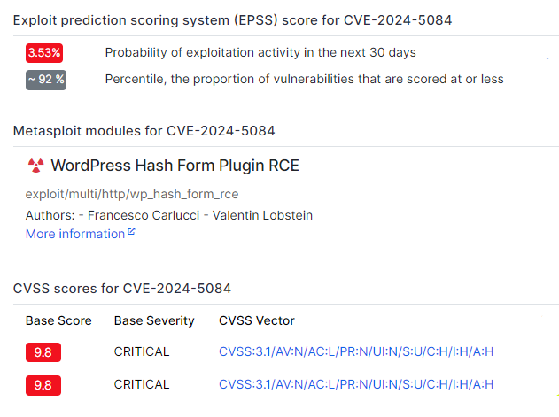 Détails de la CVE-2024-5084