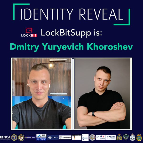 Dmitry Khoroshev, known as LockBitSupp, the leader of the LockBit ransomware gang