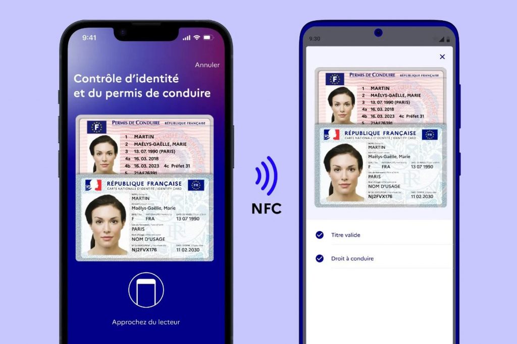 National Identity Card and driving licence in France Identité app